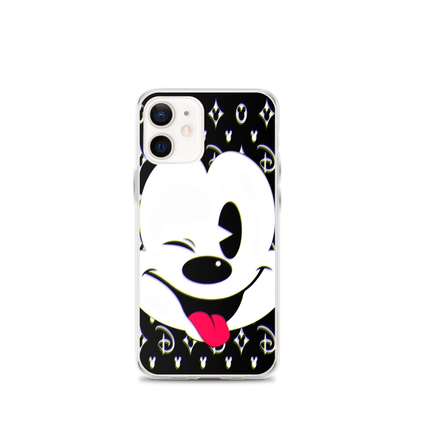 Designer Mickey-Mouse iPhone® Clear Case | Available for most iPhone® models | Wireless Charging Compatible