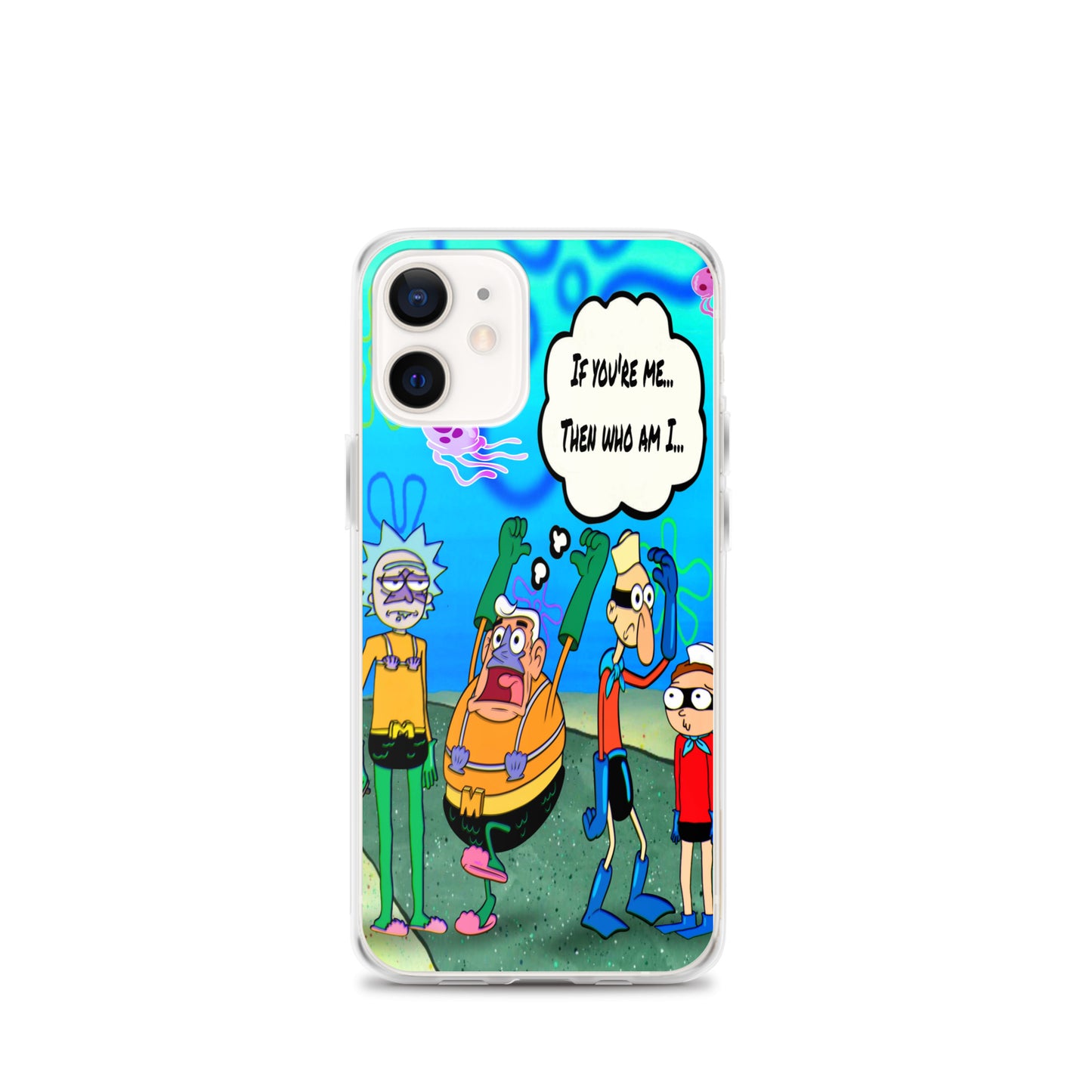 Designer Rick and Morty iPhone® Clear Case | Available for most iPhone® models | Wireless Charging Compatible