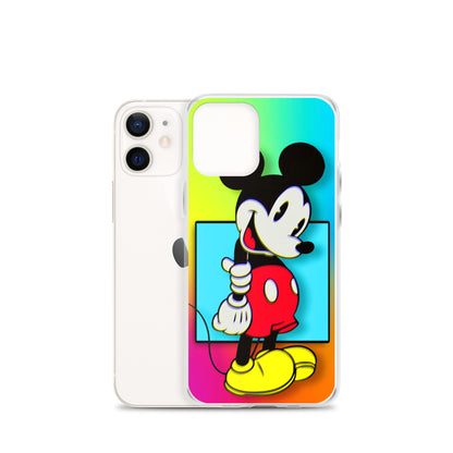 Designer Mickey-Mouse iPhone® Clear Case | Available for most iPhone® models | Wireless Charging Compatible