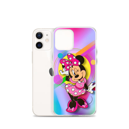 Designer Minnie-Mouse iPhone® Clear Case | Available for most iPhone® models | Wireless Charging Compatible