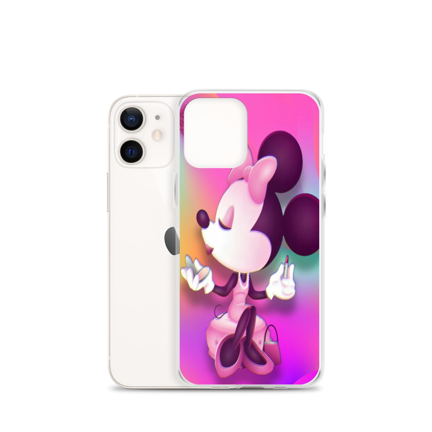 Designer Minnie-Mouse iPhone® Clear Case | Available for most iPhone® models | Wireless Charging Compatible