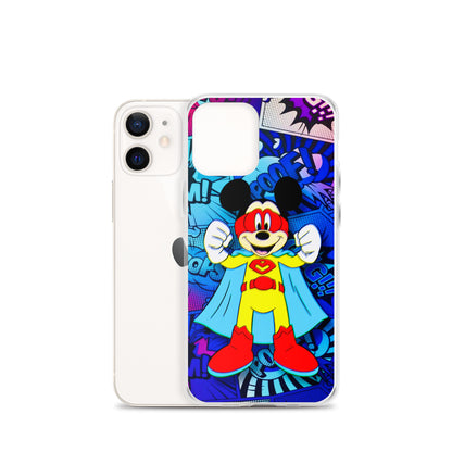 Designer Mickey-Mouse iPhone® Clear Case | Available for most iPhone® models | Wireless Charging Compatible