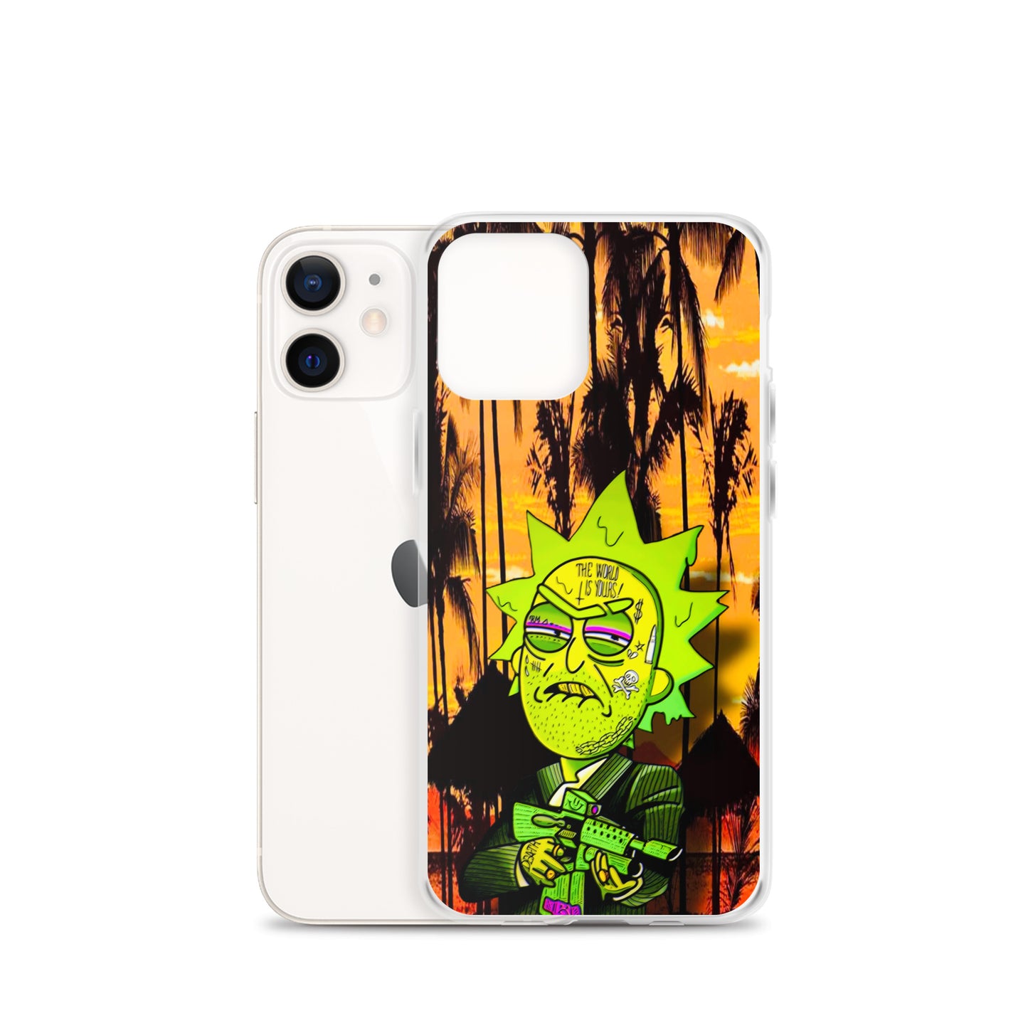 Designer Rick and Morty iPhone® Clear Case | Available for most iPhone® models | Wireless Charging Compatible