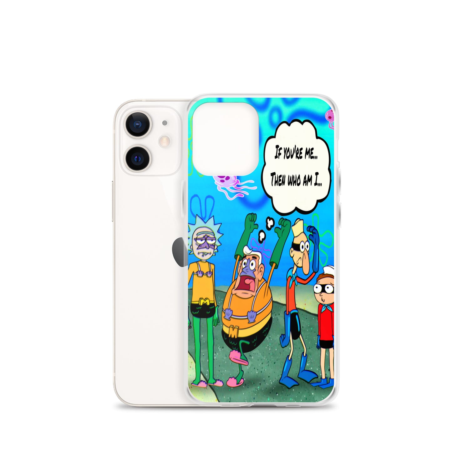 Designer Rick and Morty iPhone® Clear Case | Available for most iPhone® models | Wireless Charging Compatible