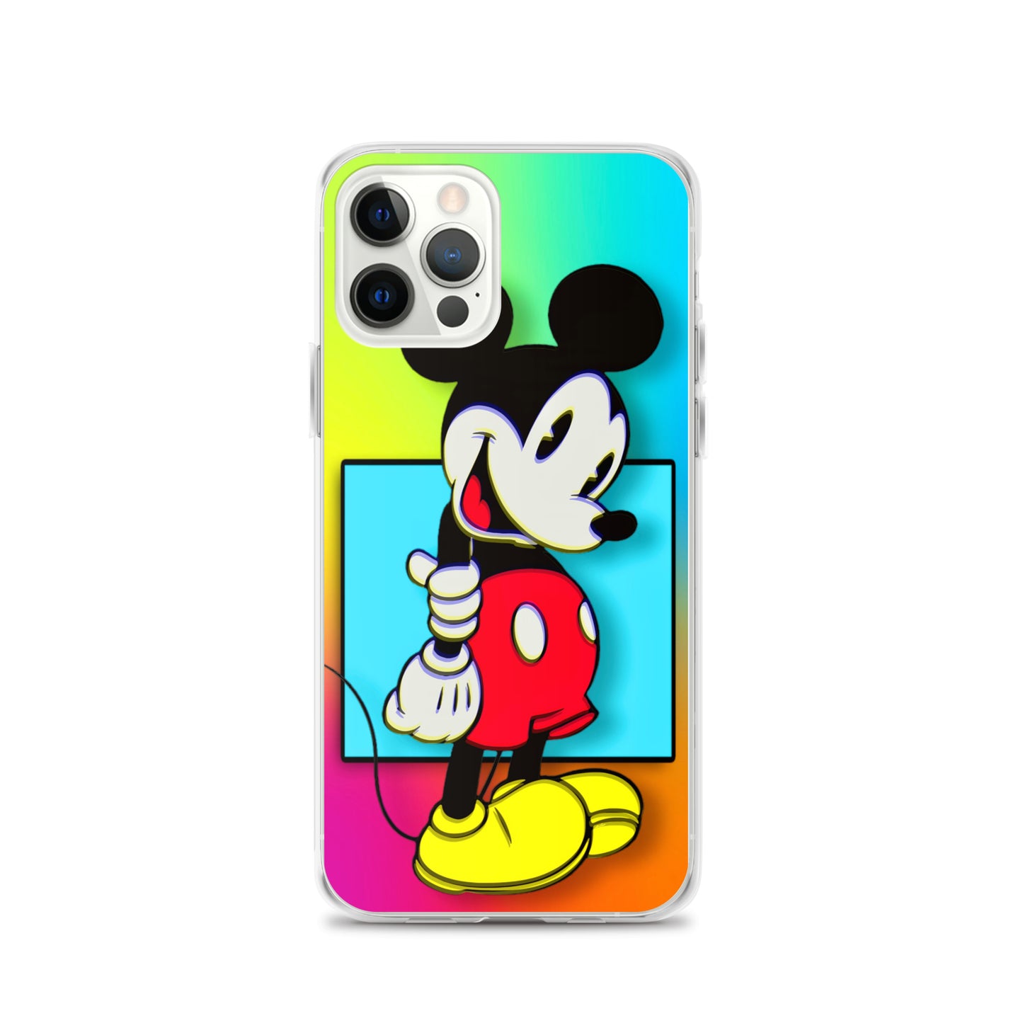 Designer Mickey-Mouse iPhone® Clear Case | Available for most iPhone® models | Wireless Charging Compatible