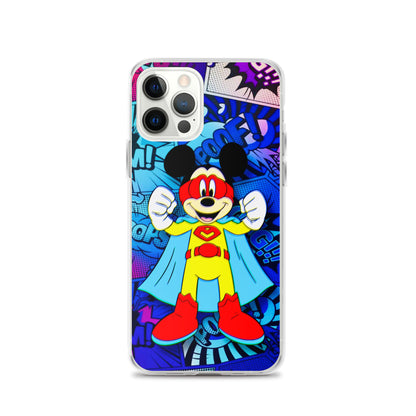 Designer Mickey-Mouse iPhone® Clear Case | Available for most iPhone® models | Wireless Charging Compatible