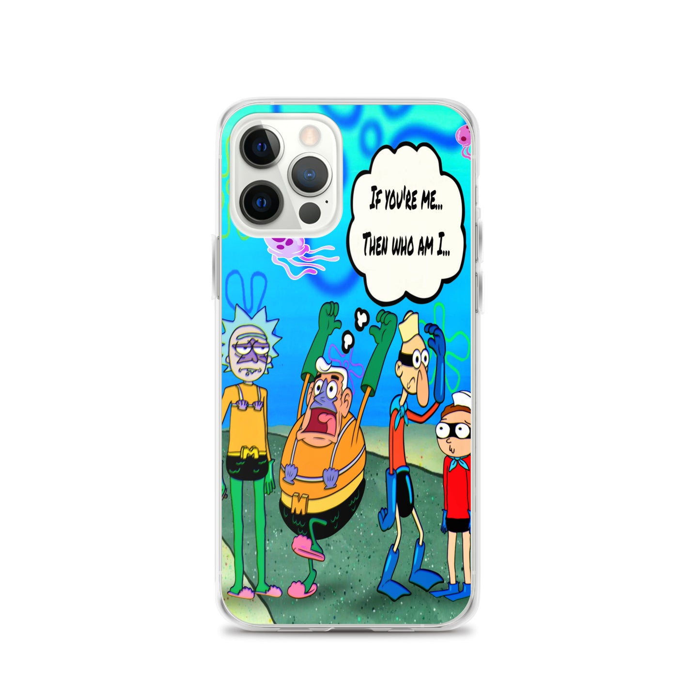 Designer Rick and Morty iPhone® Clear Case | Available for most iPhone® models | Wireless Charging Compatible