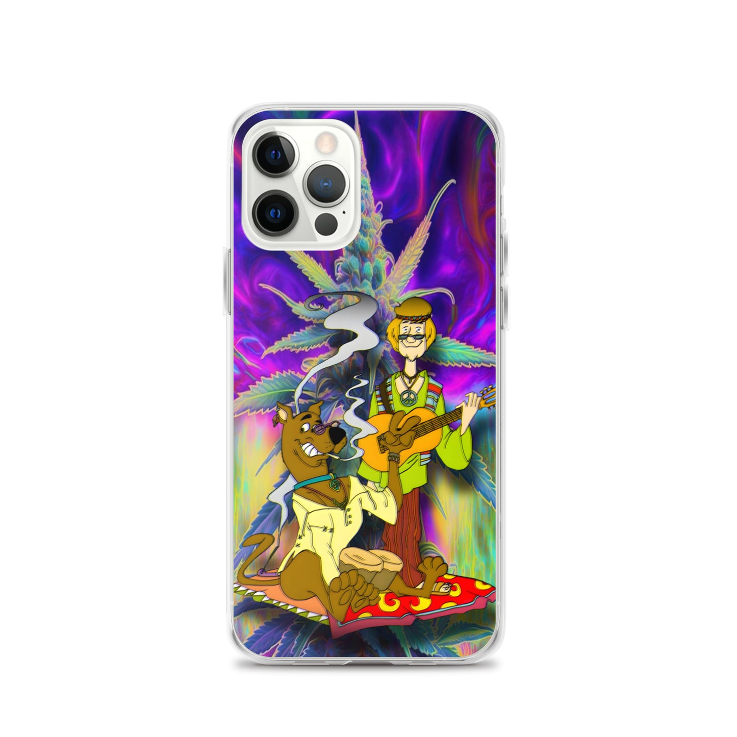 Designer Scooby-Doo and Shaggy iPhone® Clear Case | Available for most iPhone® models | Wireless Charging Compatible