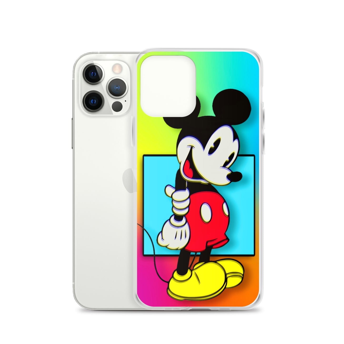 Designer Mickey-Mouse iPhone® Clear Case | Available for most iPhone® models | Wireless Charging Compatible