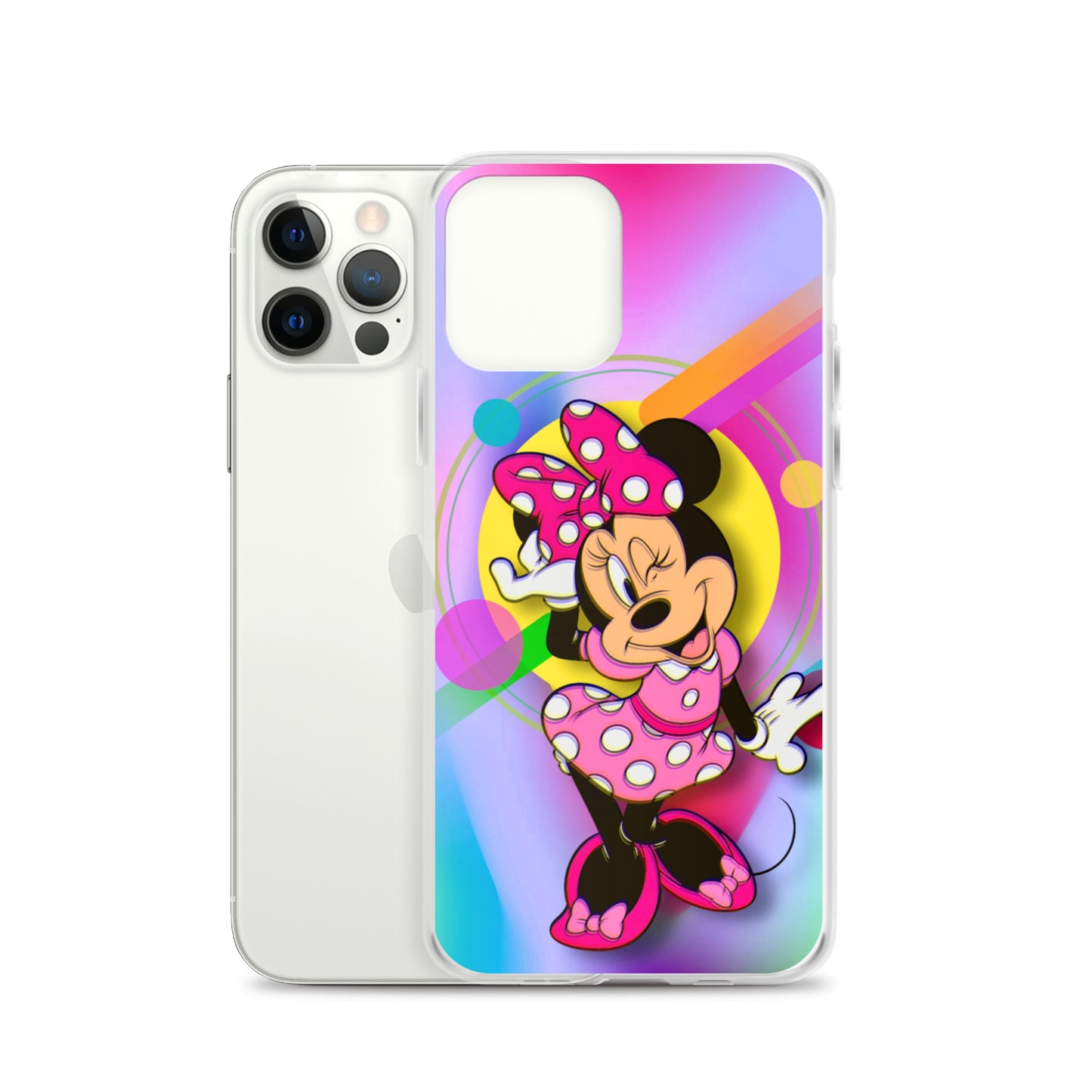 Designer Minnie-Mouse iPhone® Clear Case | Available for most iPhone® models | Wireless Charging Compatible