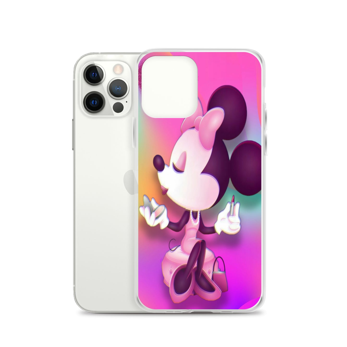 Designer Minnie-Mouse iPhone® Clear Case | Available for most iPhone® models | Wireless Charging Compatible