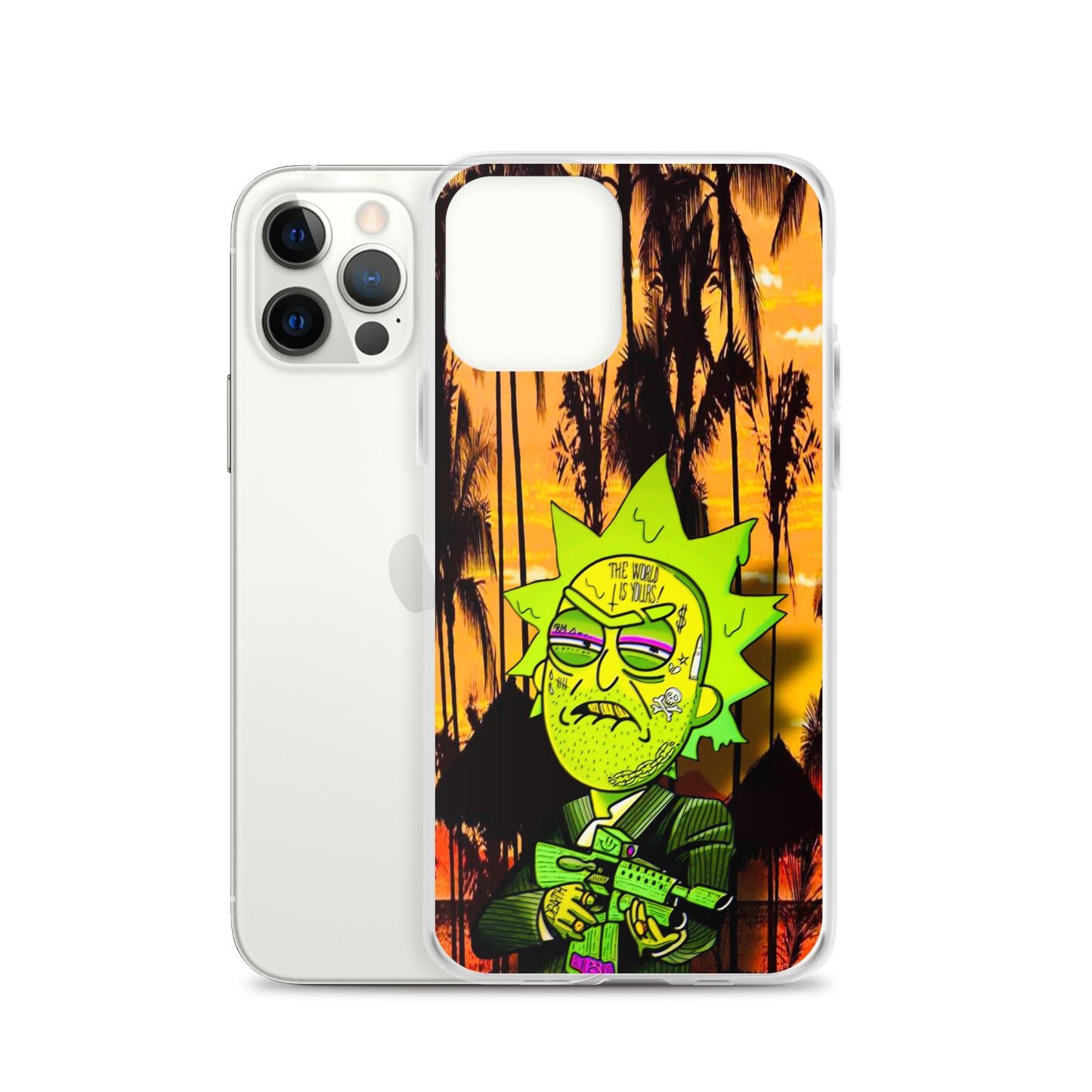 Designer Rick and Morty iPhone® Clear Case | Available for most iPhone® models | Wireless Charging Compatible