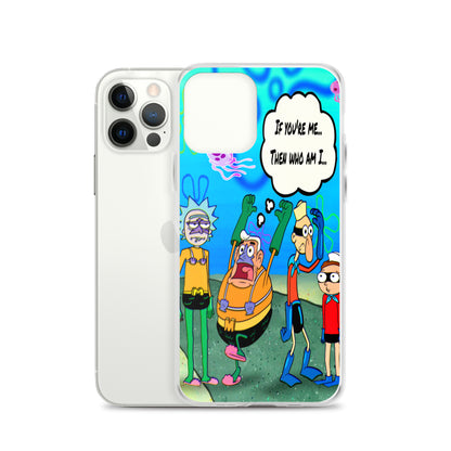 Designer Rick and Morty iPhone® Clear Case | Available for most iPhone® models | Wireless Charging Compatible