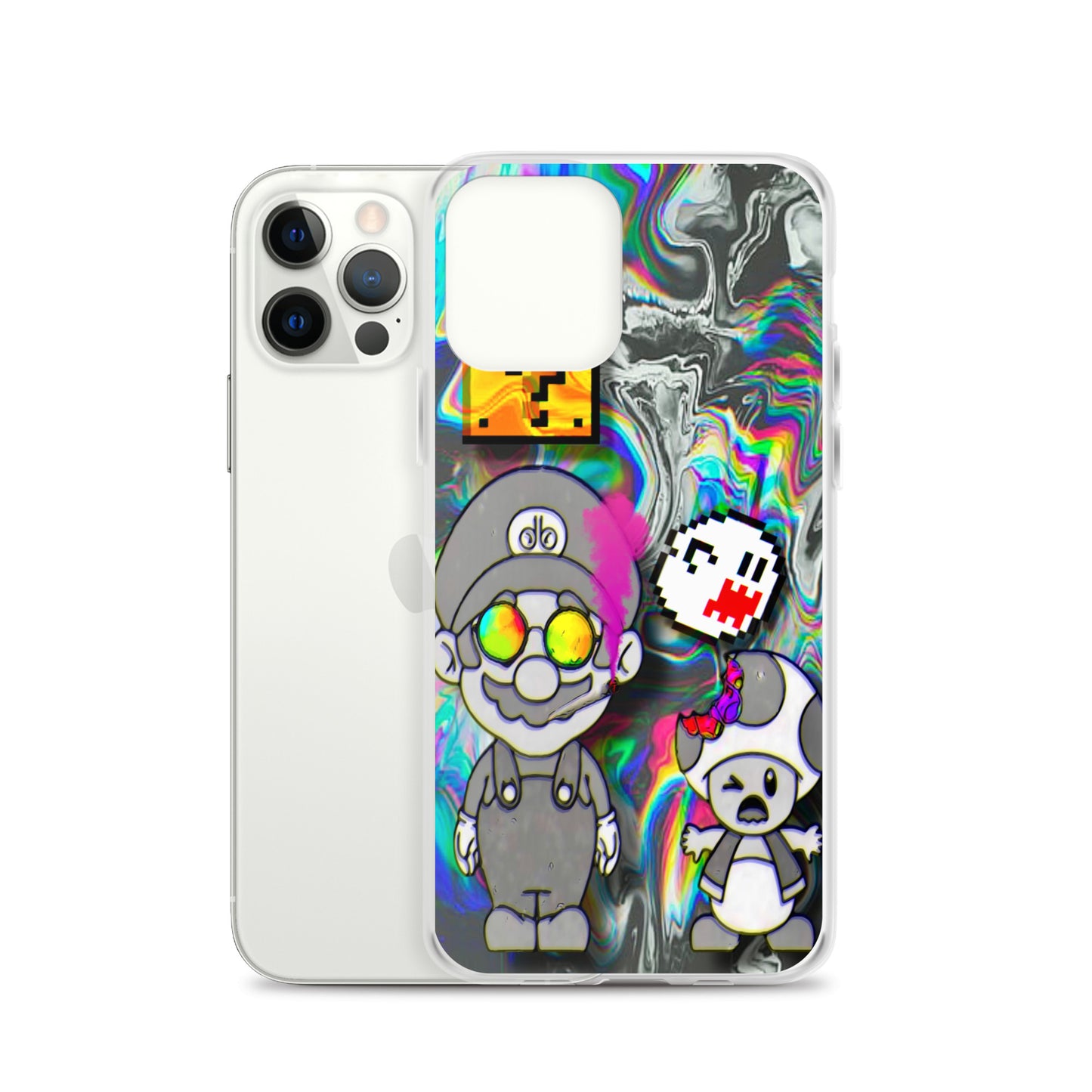 Designer Super-Mario and Toad iPhone® Clear Case | Available for most iPhone® models | Wireless Ch