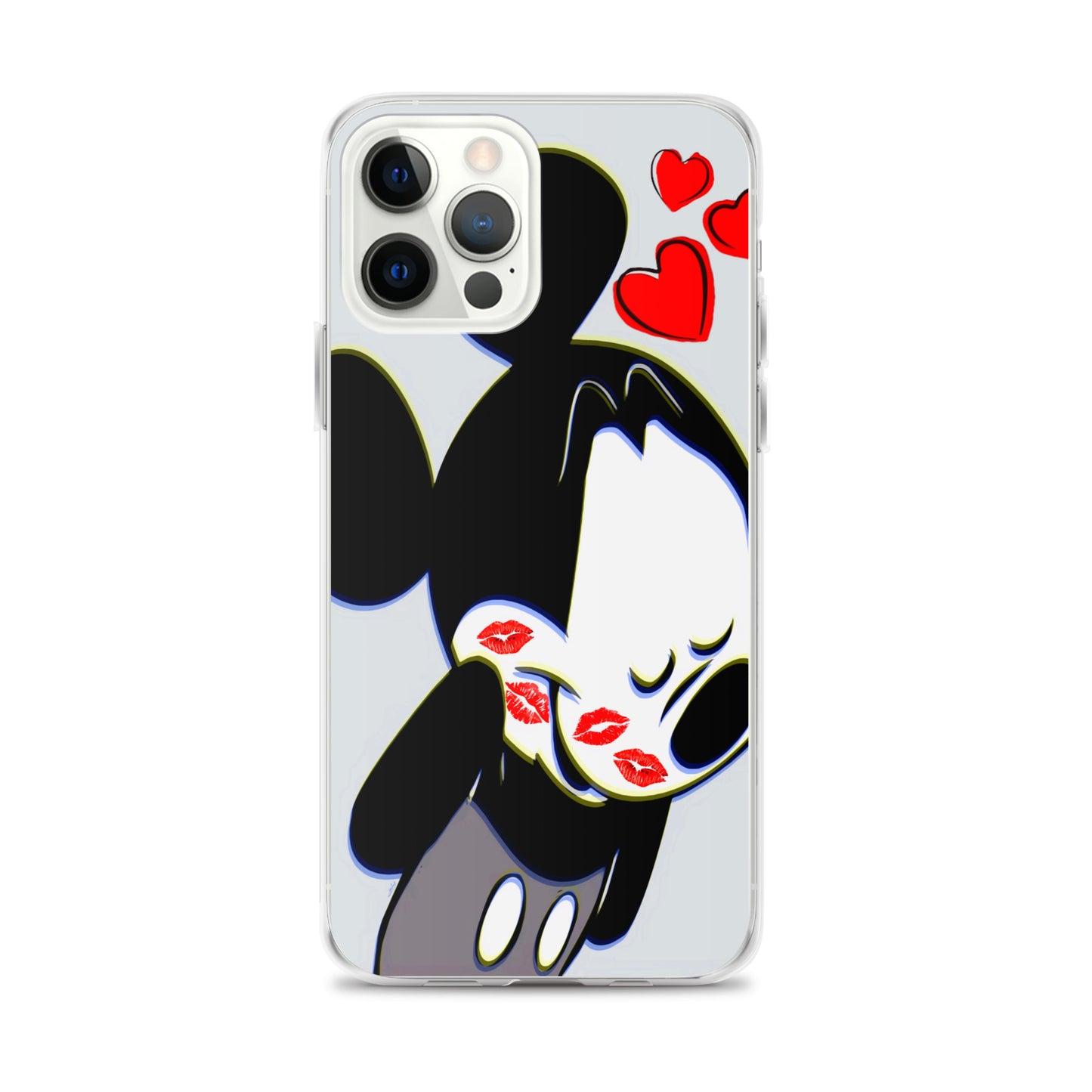 Designer Mickey-Mouse iPhone® Clear Case | Available for most iPhone® models | Wireless Charging Compatible