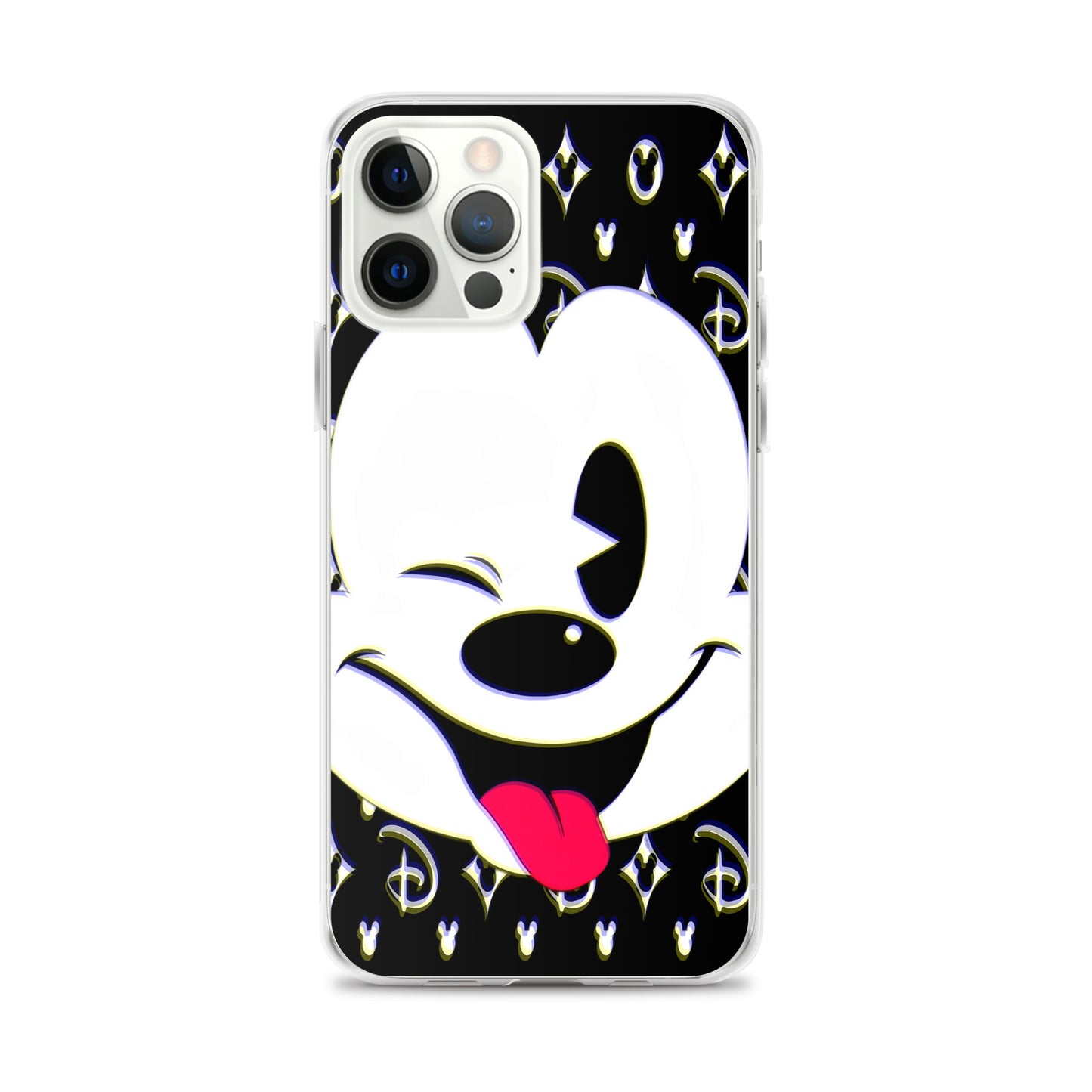 Designer Mickey-Mouse iPhone® Clear Case | Available for most iPhone® models | Wireless Charging Compatible