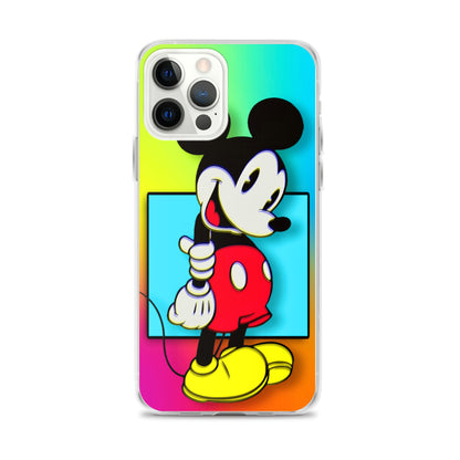 Designer Mickey-Mouse iPhone® Clear Case | Available for most iPhone® models | Wireless Charging Compatible