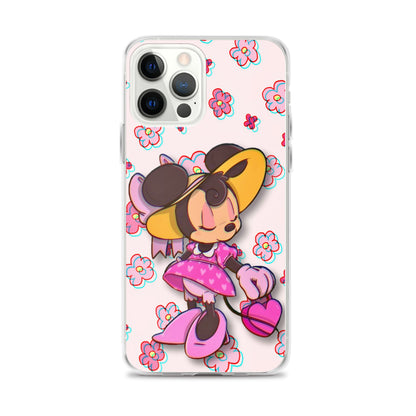 Designer Minnie-Mouse iPhone® Clear Case | Available for most iPhone® models | Wireless Charging Compatible