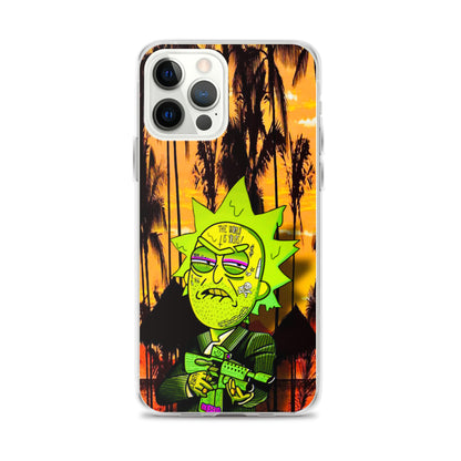 Designer Rick and Morty iPhone® Clear Case | Available for most iPhone® models | Wireless Charging Compatible