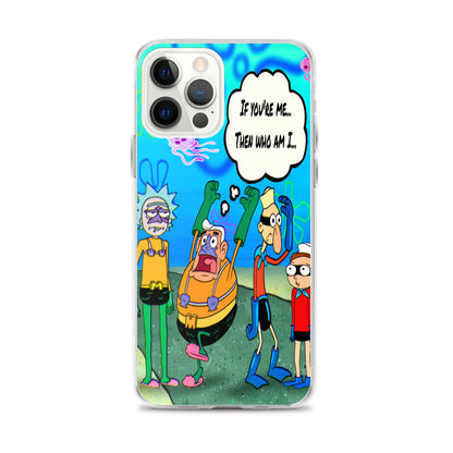 Designer Rick and Morty iPhone® Clear Case | Available for most iPhone® models | Wireless Charging Compatible