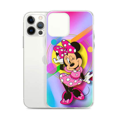 Designer Minnie-Mouse iPhone® Clear Case | Available for most iPhone® models | Wireless Charging Compatible