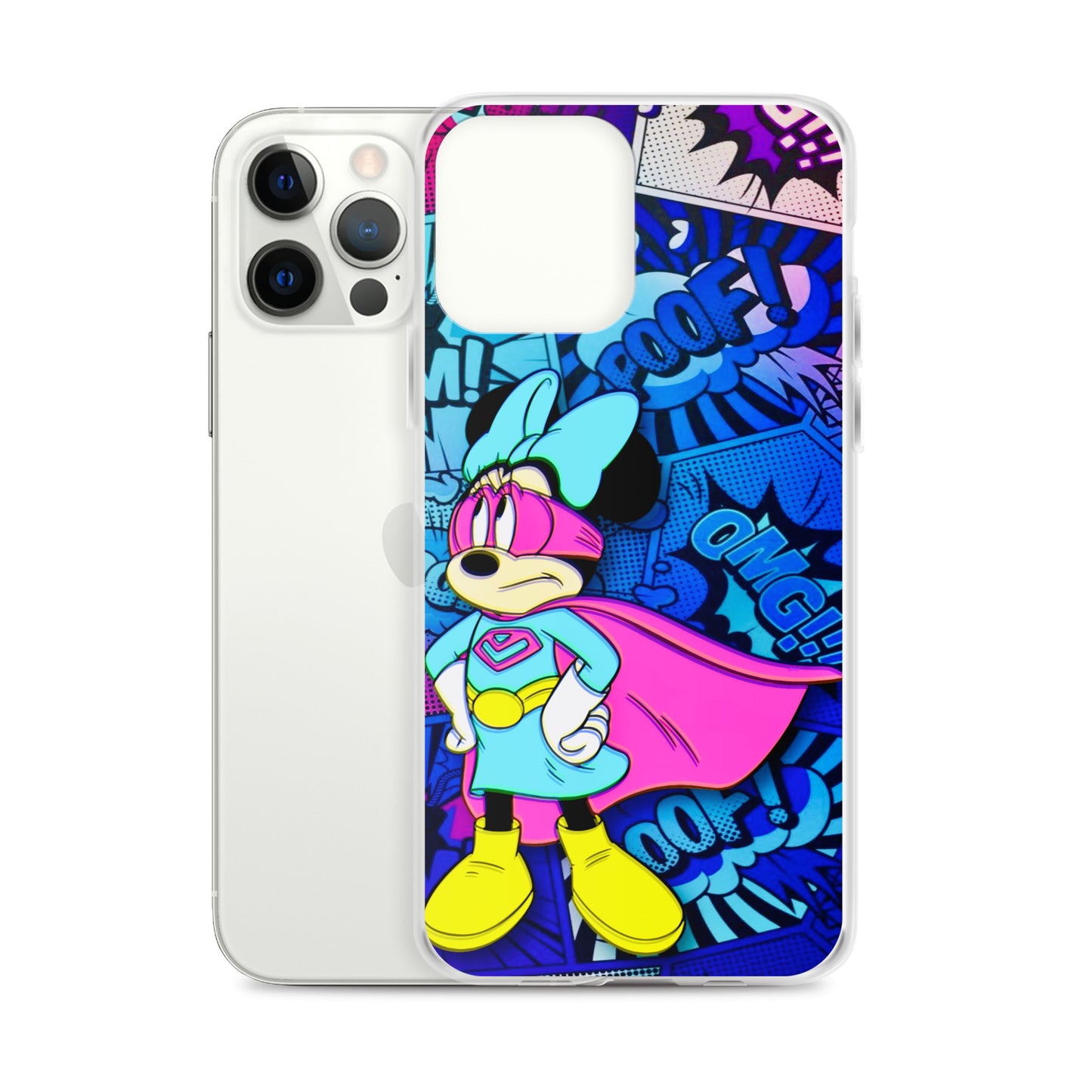 Designer Minnie-Mouse iPhone® Clear Case | Available for most iPhone® models | Wireless Charging Compatible