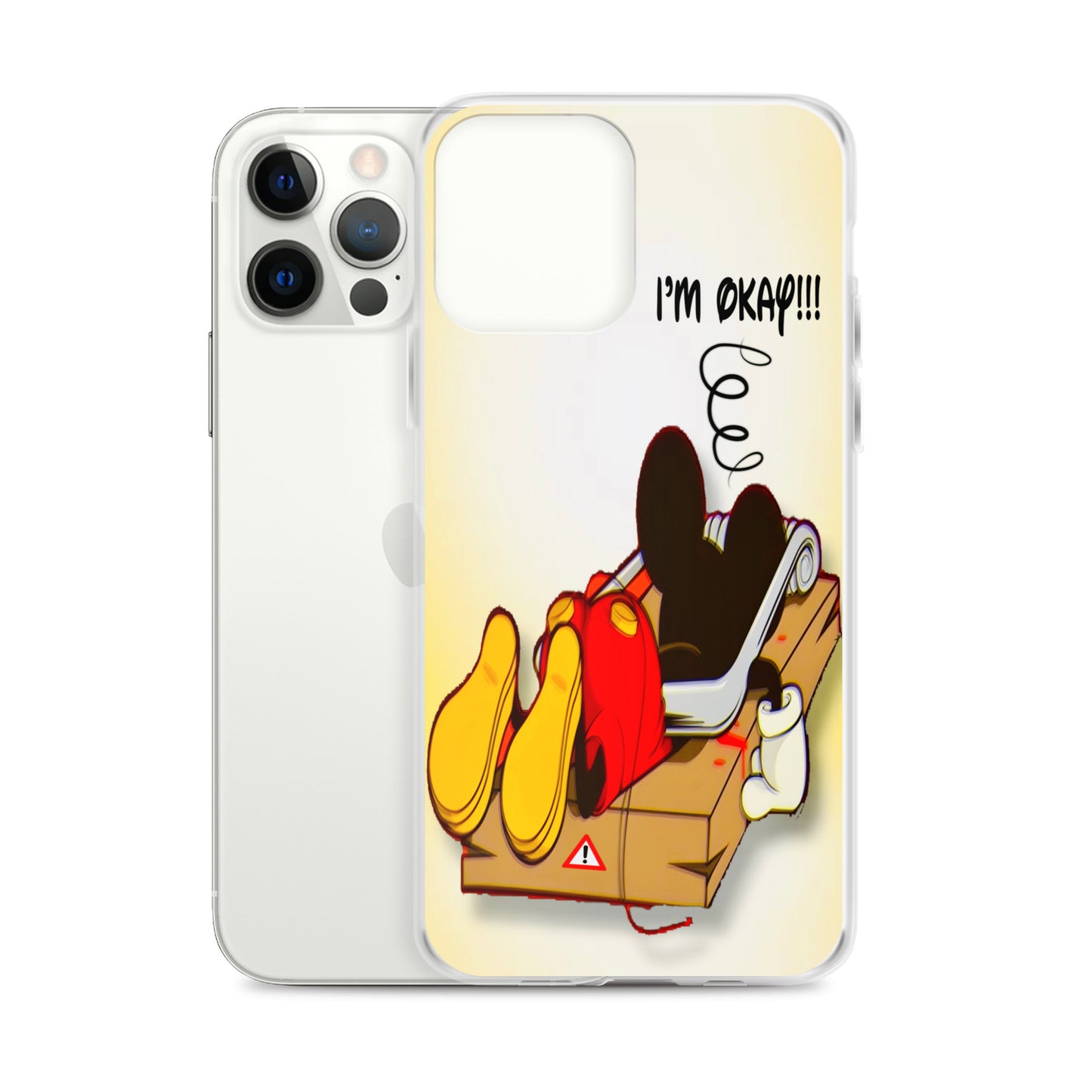 Designer Mickey-Mouse iPhone® Clear Case | Available for most iPhone® models | Wireless Charging Compatible