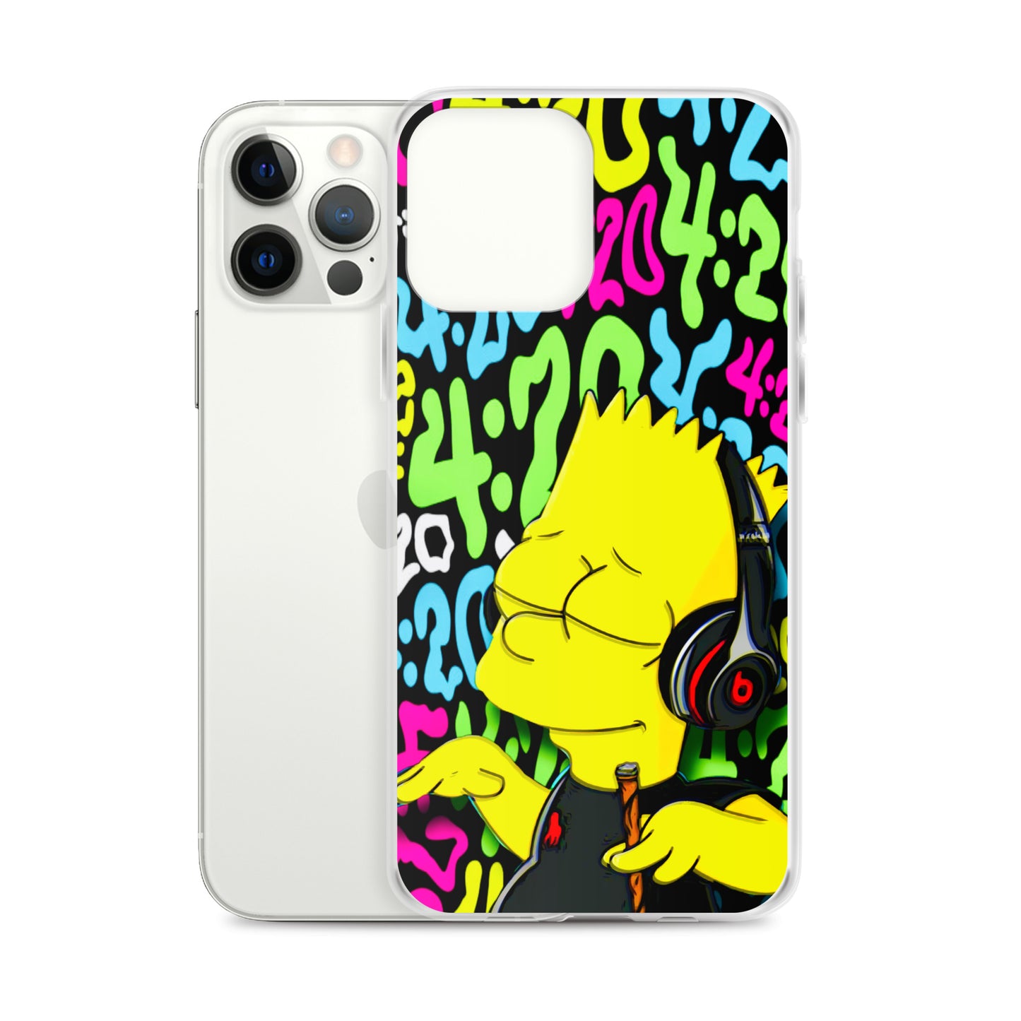 Designer The Simpsons iPhone® Clear Case | Available for most iPhone® models | Wireless Charging Compatible