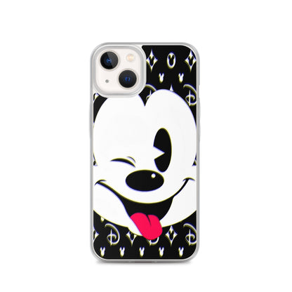 Designer Mickey-Mouse iPhone® Clear Case | Available for most iPhone® models | Wireless Charging Compatible