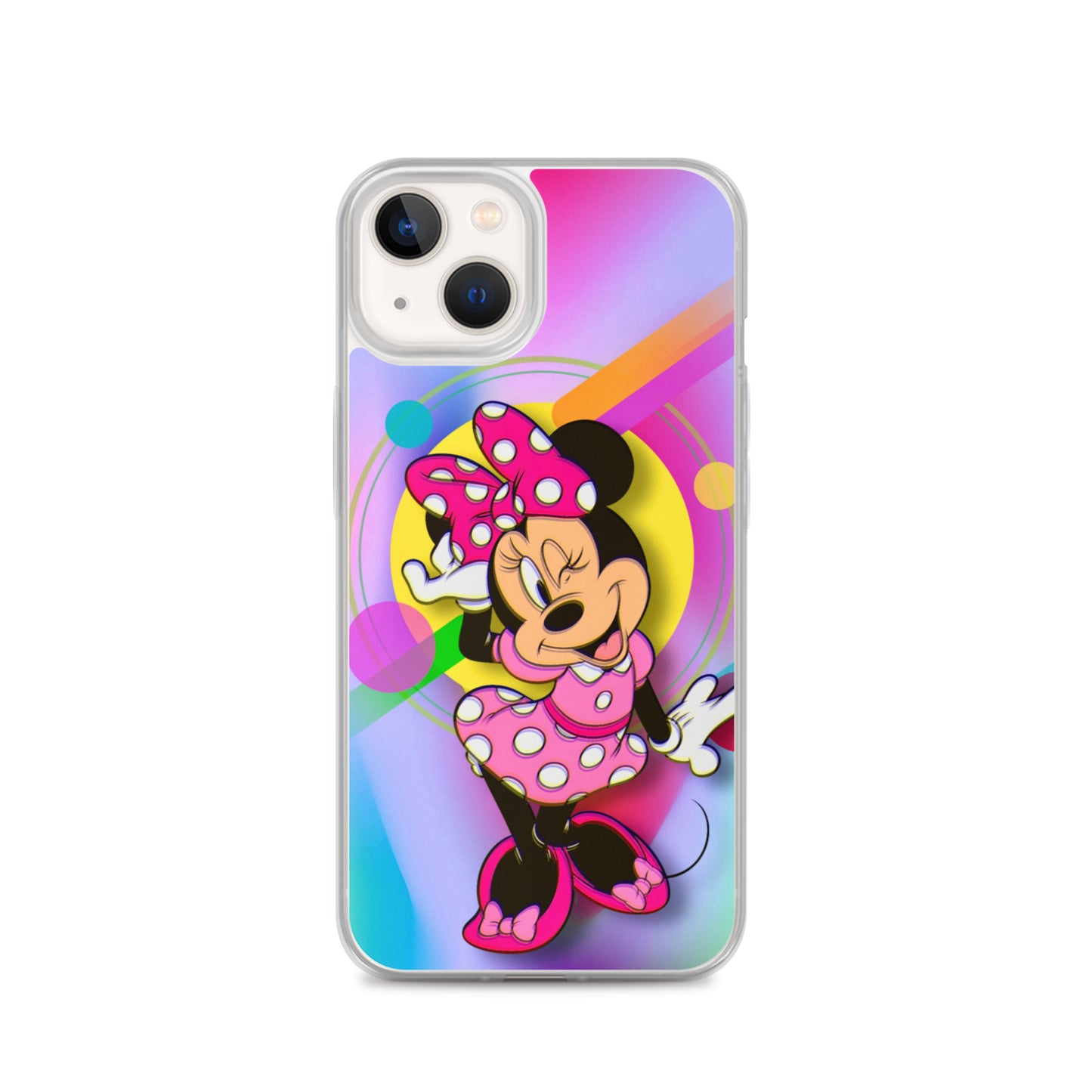 Designer Minnie-Mouse iPhone® Clear Case | Available for most iPhone® models | Wireless Charging Compatible