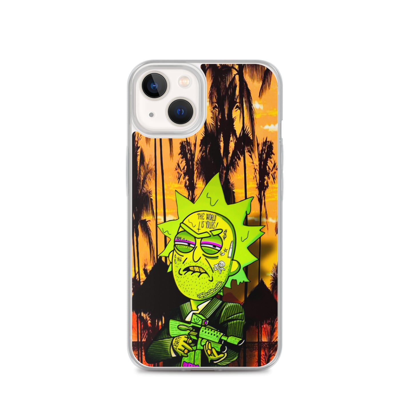 Designer Rick and Morty iPhone® Clear Case | Available for most iPhone® models | Wireless Charging Compatible