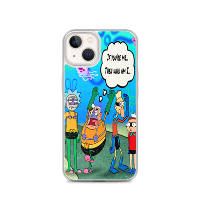 Designer Rick and Morty iPhone® Clear Case | Available for most iPhone® models | Wireless Charging Compatible