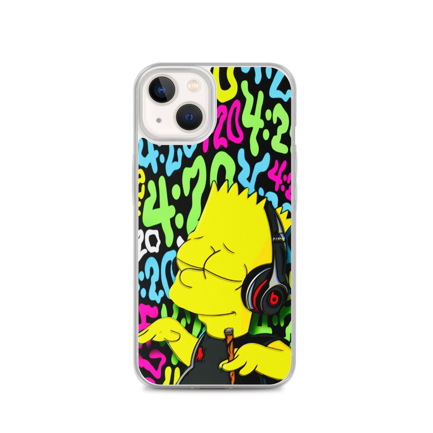 Designer The Simpsons iPhone® Clear Case | Available for most iPhone® models | Wireless Charging Compatible