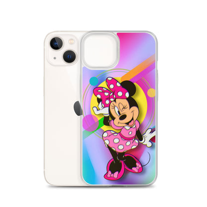 Designer Minnie-Mouse iPhone® Clear Case | Available for most iPhone® models | Wireless Charging Compatible