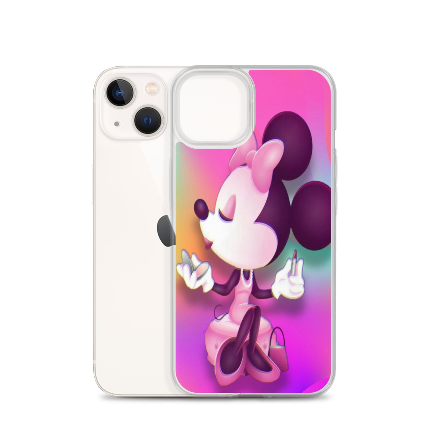 Designer Minnie-Mouse iPhone® Clear Case | Available for most iPhone® models | Wireless Charging Compatible