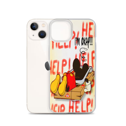 Designer Mickey-Mouse iPhone® Clear Case | Available for most iPhone® models | Wireless Charging Compatible