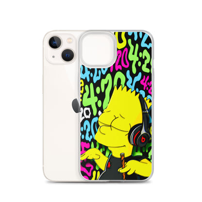 Designer The Simpsons iPhone® Clear Case | Available for most iPhone® models | Wireless Charging Compatible