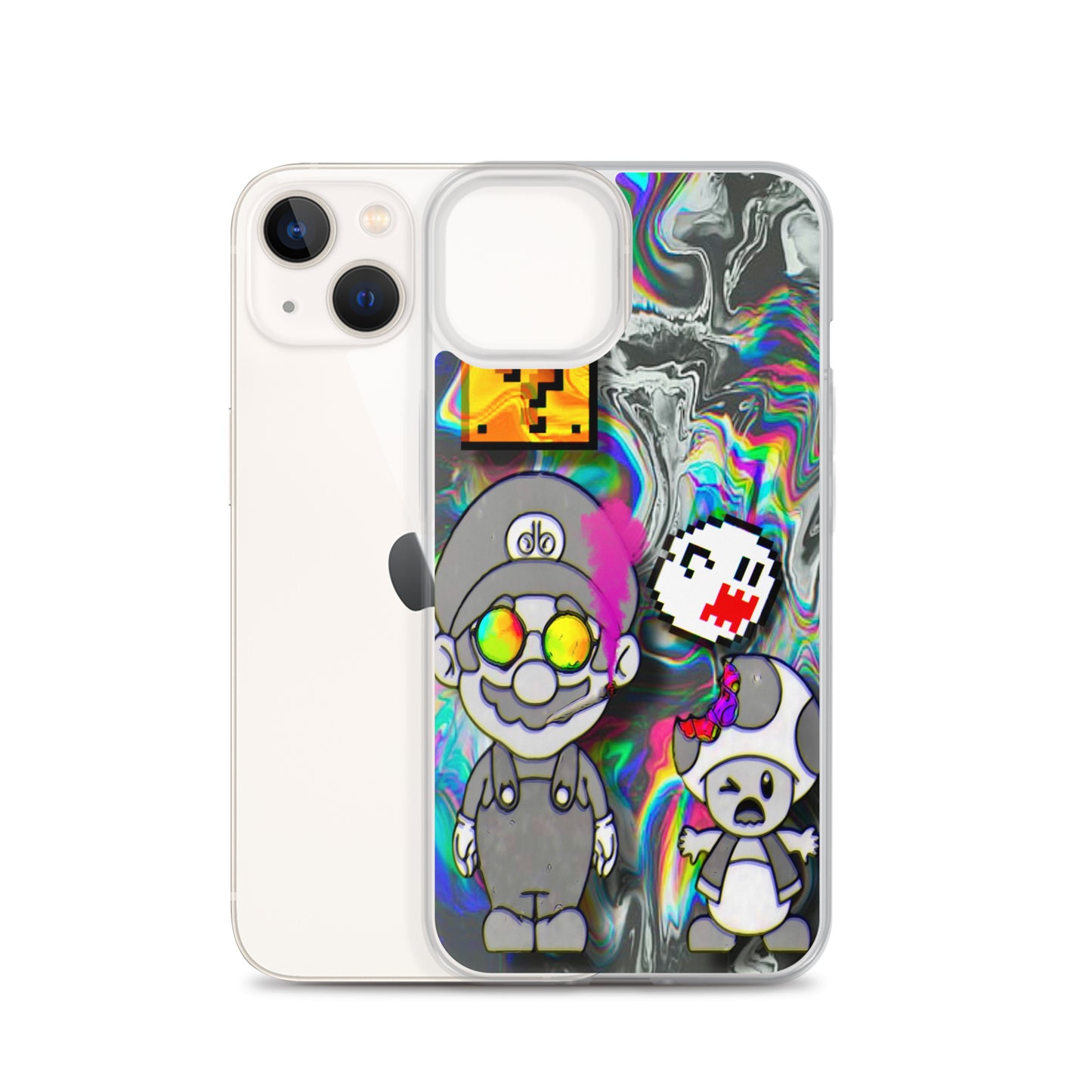 Designer Super-Mario and Toad iPhone® Clear Case | Available for most iPhone® models | Wireless Ch