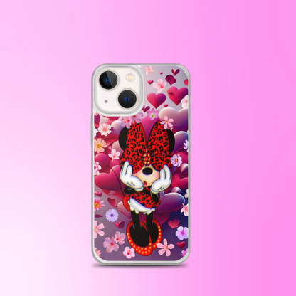 Designer Minnie-Mouse iPhone® Clear Case | Available for most iPhone® models | Wireless Charging Compatible