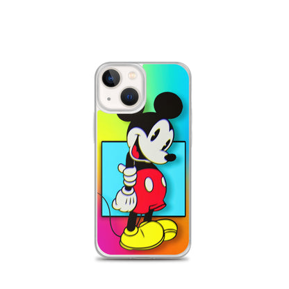 Designer Mickey-Mouse iPhone® Clear Case | Available for most iPhone® models | Wireless Charging Compatible