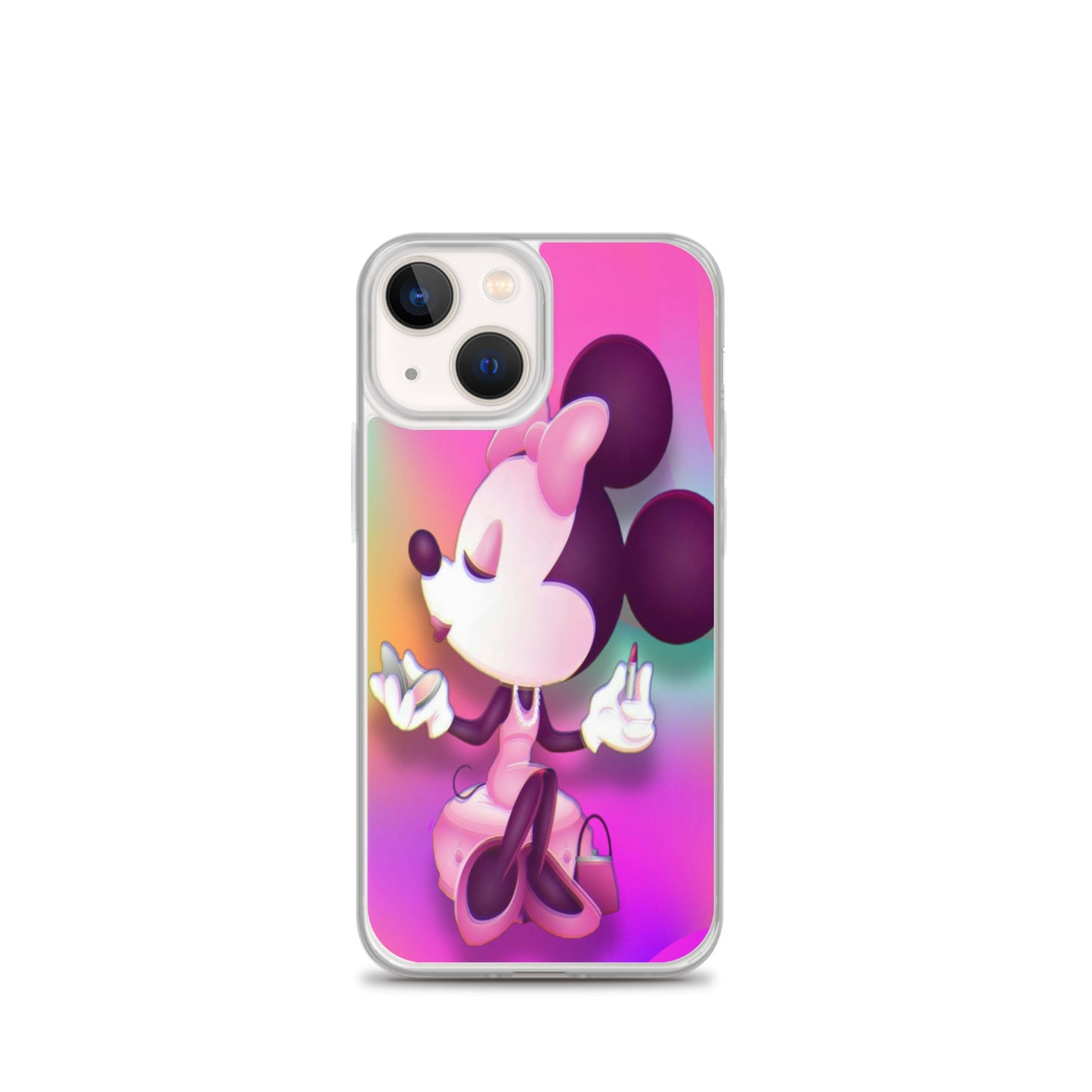 Designer Minnie-Mouse iPhone® Clear Case | Available for most iPhone® models | Wireless Charging Compatible