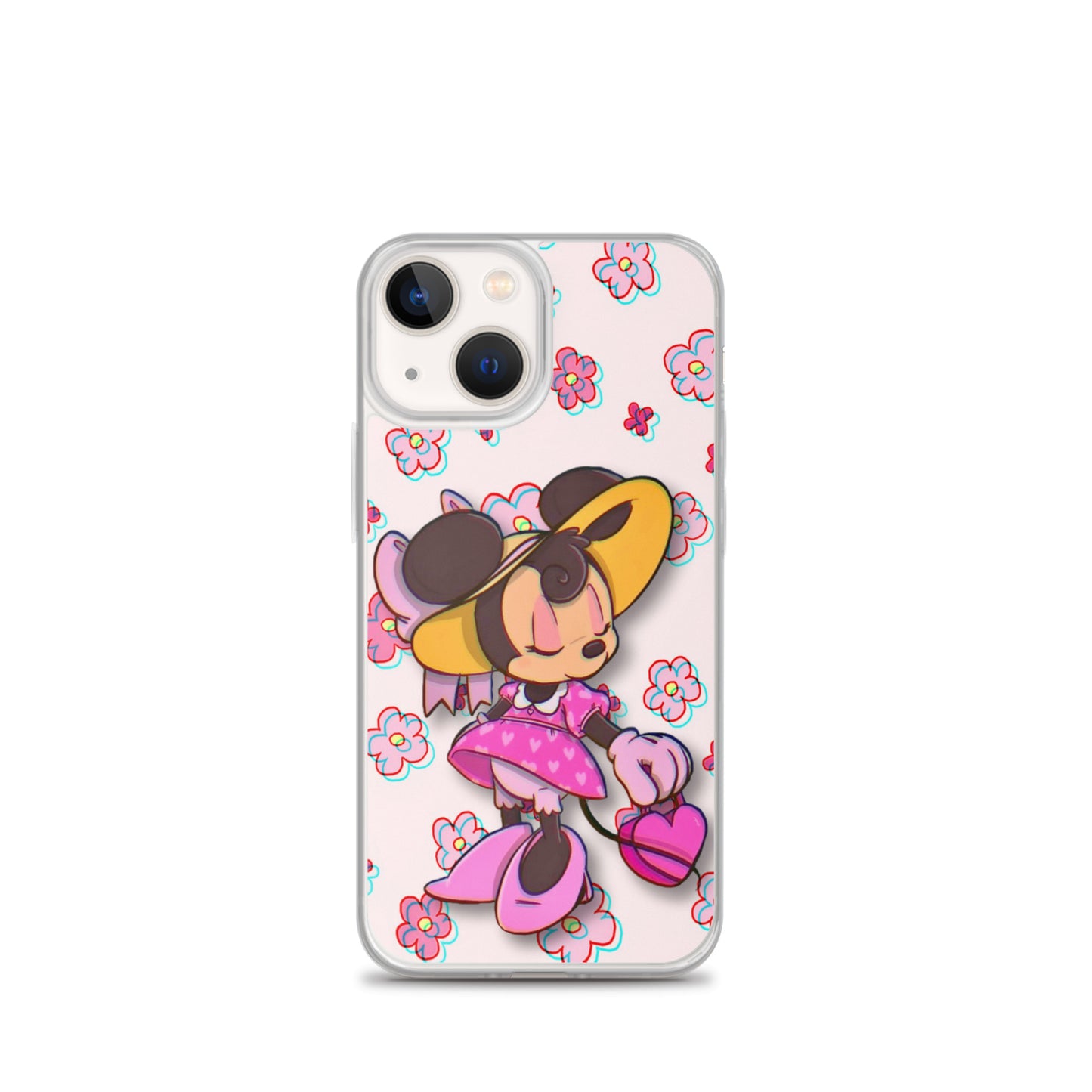 Designer Minnie-Mouse iPhone® Clear Case | Available for most iPhone® models | Wireless Charging Compatible