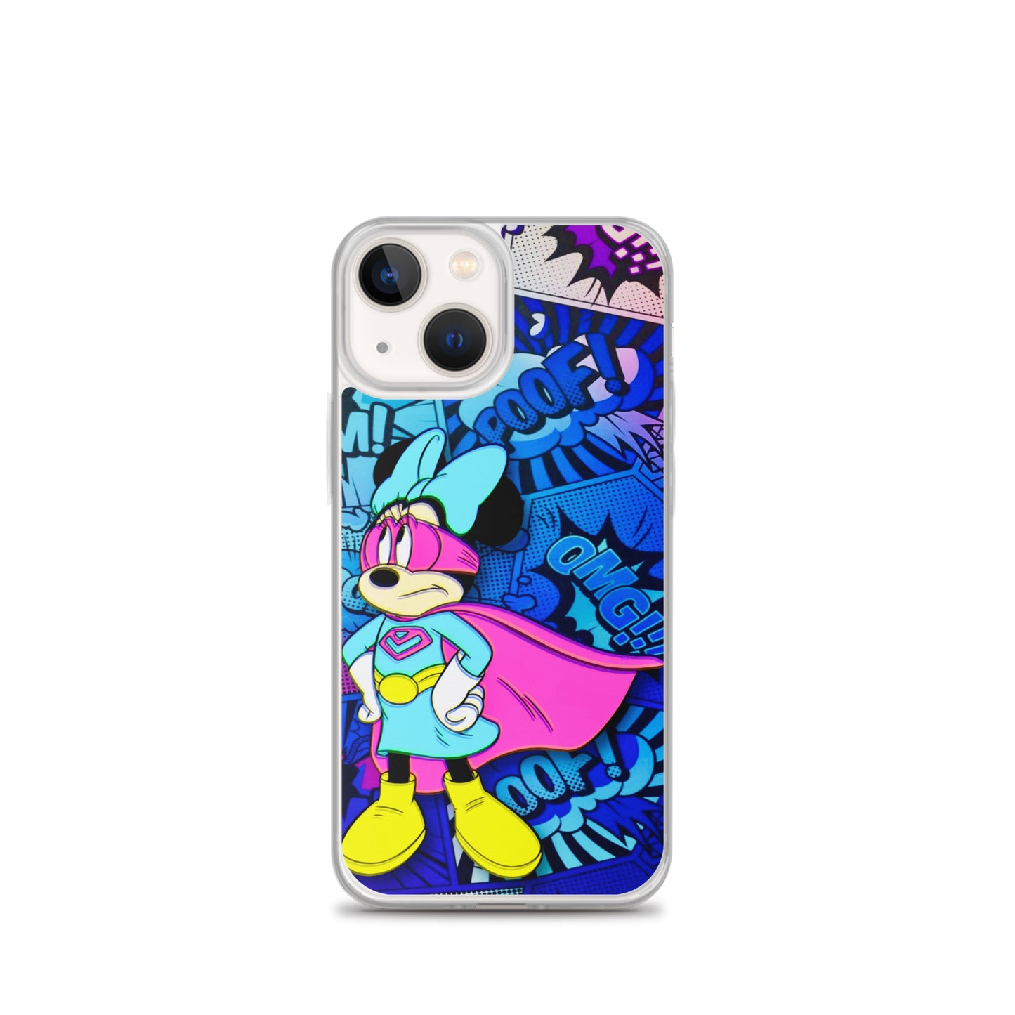 Designer Minnie-Mouse iPhone® Clear Case | Available for most iPhone® models | Wireless Charging Compatible