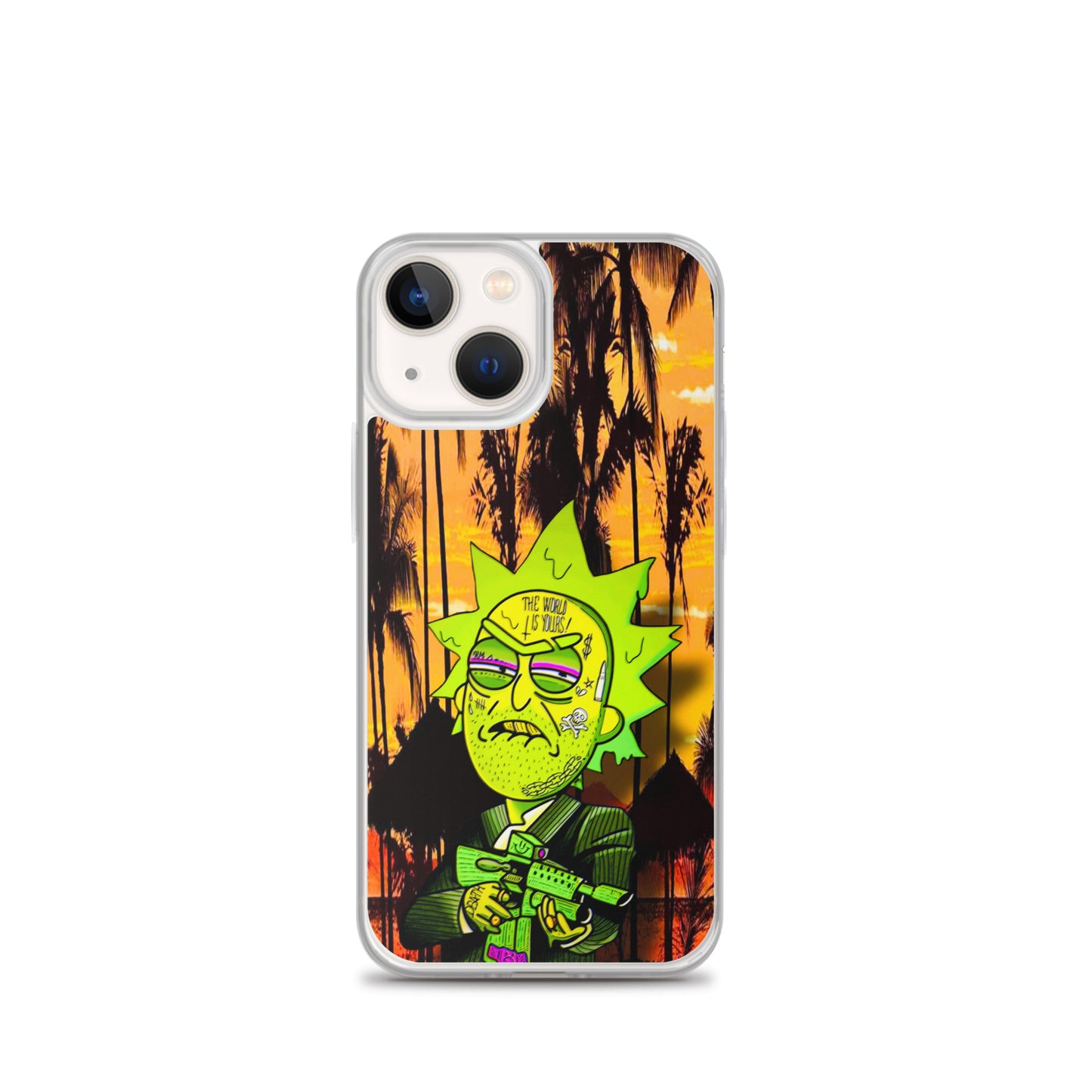 Designer Rick and Morty iPhone® Clear Case | Available for most iPhone® models | Wireless Charging Compatible