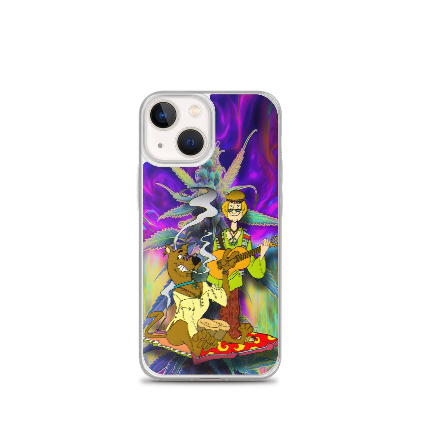 Designer Scooby-Doo and Shaggy iPhone® Clear Case | Available for most iPhone® models | Wireless Charging Compatible