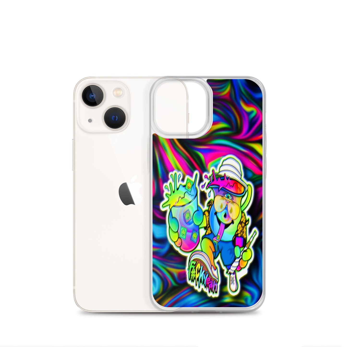 Designer Kool-Aid Man iPhone® Clear Case | Available for most iPhone® models | Wireless Charging Compatible