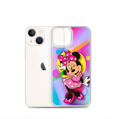 Designer Minnie-Mouse iPhone® Clear Case | Available for most iPhone® models | Wireless Charging Compatible