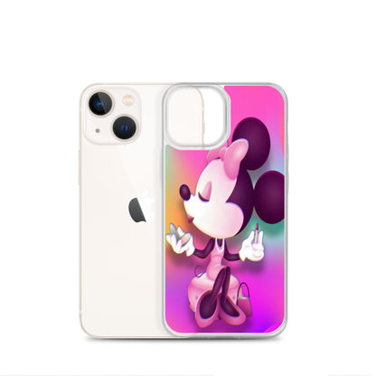 Designer Minnie-Mouse iPhone® Clear Case | Available for most iPhone® models | Wireless Charging Compatible