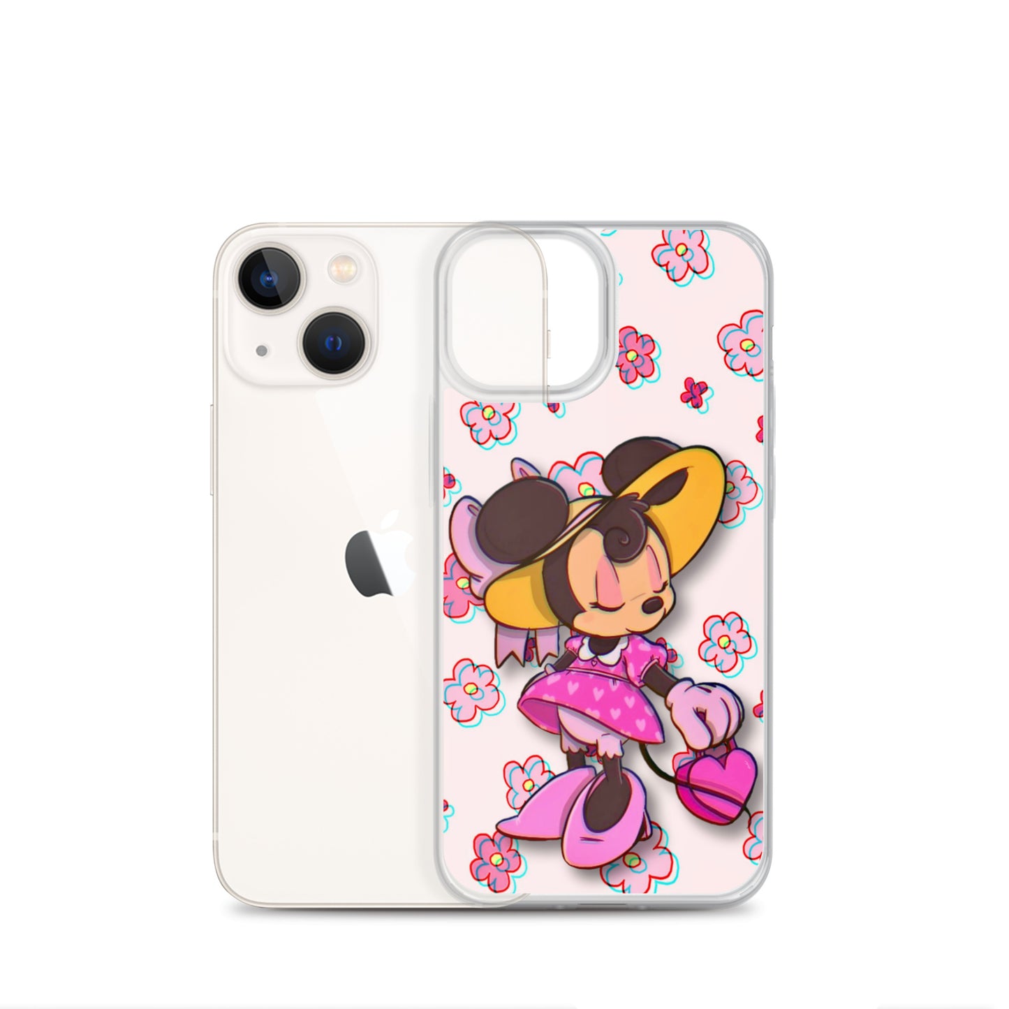 Designer Minnie-Mouse iPhone® Clear Case | Available for most iPhone® models | Wireless Charging Compatible