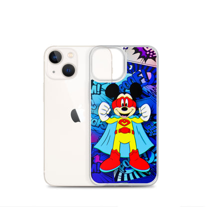 Designer Mickey-Mouse iPhone® Clear Case | Available for most iPhone® models | Wireless Charging Compatible